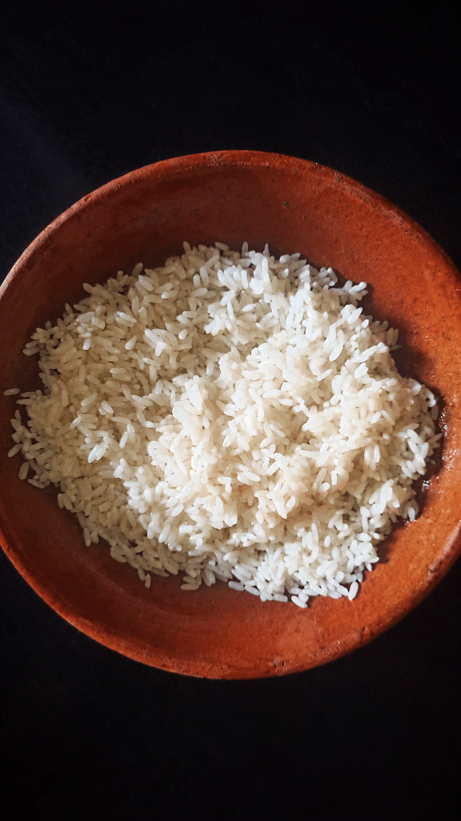 Rice soaking in water for Garige jackfruit fritters